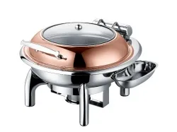 Купить чафинг-диш crazy pan cp-chd018rg розовое золото в Краснодаре – цена завода, доставка до двери | RuOborudovanie.ru