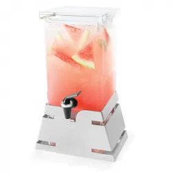 Купить диспенсер для сока rosseto beverage ld141, 3,8л 26,3х17,8см h43,2см, нерж.сталь/акрил в Краснодаре – цена завода, доставка до двери | RuOborudovanie.ru