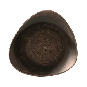Тарелка мелкая треугольная 26,5СМ, без борта, Stonecast Patina, цвет Iron Black Paibtr101 – купить по цене завода