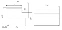 Прилавок торговый GC110 N 1,25-7 (П-1,25 Carboma GC110) (1006 ДУБ) – купить в Краснодаре с доставкой Купить прилавок торговый gc110 n 1,25-7 (п-1,25 carboma gc110) (1006 дуб) в Краснодаре – цена завода, доставка до двери | RuOborudovanie.ru