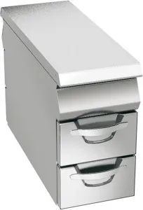 Стенд закрытый шириной 40 см с 4 ящиками для GN1/1*100 мм, линия Omega Angelo Po 04WPN4C – купить в Краснодаре по цене завода