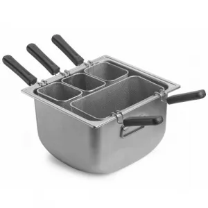 Кастрюля для пасты 38Х35СМ H23,7См, с 4-МЯ корзинами и крышкой, серия "Tender", нерж.сталь 3390Q404 – купить в Краснодаре по цене завода