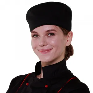 Шапочка повара Таблетка чёрная [00400] – купить в Краснодаре по цене завода