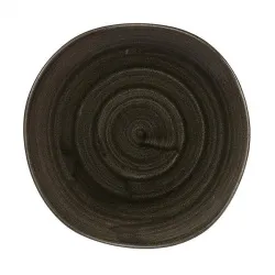 Купить тарелка мелкая "волна" 21см, без борта, stonecast patina, цвет iron black paibog81 – цена от завода, доставка до двери | RuOborudovanie.ru