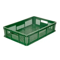 Ящик овощной 600х400140мм, перфорированный, объем 27л, п/э, цвет зеленый Tr 705.01.01 – купить в Краснодаре с доставкой Купить ящик овощной 600х400140мм, перфорированный, объем 27л, п/э, цвет зеленый tr 705.01.01 в Краснодаре – цена завода, доставка до двери | RuOborudovanie.ru
