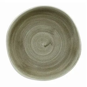 Тарелка мелкая "ВОЛНА" 21СМ, без борта, Stonecast Patina, цвет Burnished Green Pabgog81 – купить по цене завода