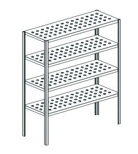 Стеллаж перфорированный Apach Chef Line Lstp20-124 – купить по цене завода