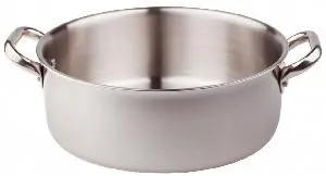Кастрюля низкая нержавеющая сталь без крышки 20Х13СМ 4л Pentole Agnelli 3104E20 – купить в Краснодаре по цене завода
