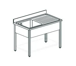 Ванна моечная Apach Chef Line Ls126-54Rw – купить по цене завода