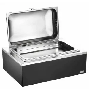 Мармит Pintinox 5113F555 венге настол. 1*GN1/1 (чафиндиш) подогрев, с фикс.крышки, на дер.подстав.венге – купить в Краснодаре по цене завода