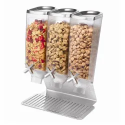 Купить диспенсер rosseto ez-pro для сыпучих продуктов, три емкости по 3,8л, 35,6х20,3см h43,2см, сталь/акри в Краснодаре – цена завода, доставка до двери | RuOborudovanie.ru