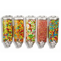 Купить диспенсер rosseto ez-pro для сыпучих продуктов, пять емкостей по 3,8л, 66х19,7см h38,1см, сталь/акри в Краснодаре – цена завода, доставка до двери | RuOborudovanie.ru