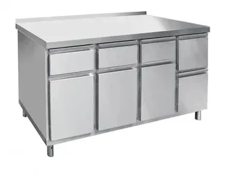 Стол для кофемашины Abat СКМ-7-2, арт.21000801143 с бортом, с ящиками 3 выдв+3 откидных – купить в Краснодаре по цене завода