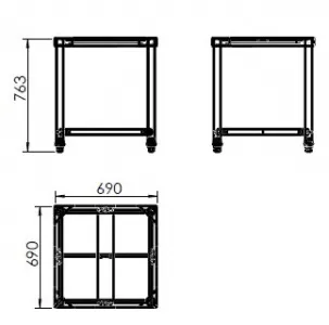 Подставка Hurakan HKN-ICF35DX4-ST для плиты индукционной HKN-ICF35DX4 или HKN-ICF35DX47 – купить в Краснодаре по цене завода