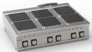 Плита 6 конфорочная 740 серии Tecnoinox Pcs12E7 716007 – купить по цене завода