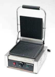 Гриль пресс Kocateq GH811ANW односекционный с верхней и нижней ребристой пластиной – купить по цене завода