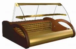 Купить витрина холодильная полюс а87 sm 1,0-1 (вхс-1,0 арго) золотистый/коричневый в Краснодаре – цена завода, доставка до двери | RuOborudovanie.ru