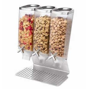 Диспенсер Rosseto Ez-Pro для сыпучих продуктов, три емкости по 3,8л, 35,6Х20,3СМ H43,2См, сталь/акри – купить в Краснодаре по цене завода