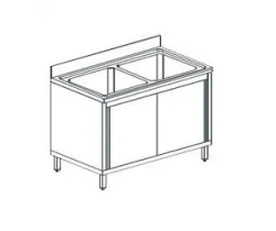 Купить ванна моечная apach chef line l2s147-55sd – цена от завода, доставка до двери | RuOborudovanie.ru