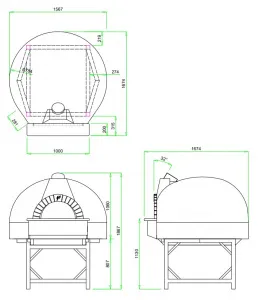 Печь для пиццы Valoriani Vesuvio Igloo 120 дровяная с подом 120 см – купить в Краснодаре по цене завода