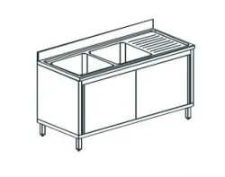 Купить ванна моечная apach chef line l2s186-54rwsd – цена от завода, доставка до двери | RuOborudovanie.ru