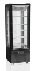 Витрина морозильная Tefcold UPD400-F Black (черный) со стеклом 364л 1кВт (-22...-18С) – купить по цене завода