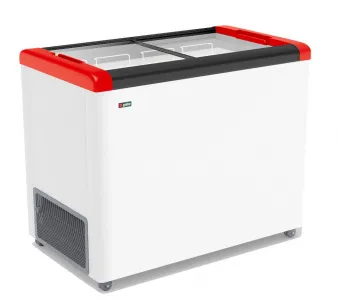 Ларь морозильный Frostor Gellar FG350C прямое стекло красный – купить в Краснодаре по цене завода