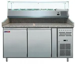 Стол холодильный Cooleq PZ2600TN-VRX380 гранит для пиццы на 428л, витрина (+2...+8) 2дв – купить в Краснодаре по цене завода