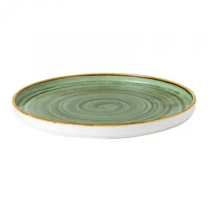 Тарелка мелкая Chefs Walled D26См H2См, с прямым бортом, Stonecast, цвет Samphire Green Ssgswp261 – купить по цене завода