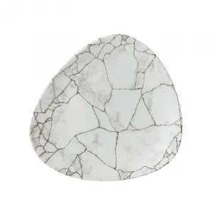 Тарелка мелкая треугольная 22,9СМ, без борта, цвет Kintsugi Agate Grey, Studio Prints Ktagtr91 – купить по цене завода