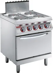 Купить плита электрическая c 4 конфорками angelo po 1g1pe1e с духовым шкафом, напольная – цена от завода, доставка до двери | RuOborudovanie.ru