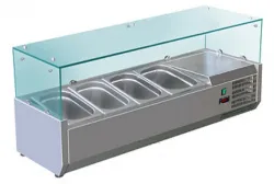 Купить витрина холодильная для ингредиентов 4хgn1/3 -150 мм koreco vrx 1200 395 wn в Краснодаре – цена завода, доставка до двери | RuOborudovanie.ru