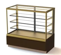 Купить витрина кондитерская полюс kc70 vv 1,3-1 0102-0109 (вхсв-1,3д carboma cube люкс 0102-0109) корич-зол – цена от завода, доставка до двери | RuOborudovanie.ru