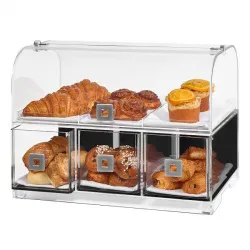 Диспенсер Bakery Bd128 акрил для выпечки, 2 уровня, 48,5Х32,3см H38,1см – купить в RuOborudovanie.ru с доставкой до двери Купить диспенсер bakery bd128 акрил для выпечки, 2 уровня, 48,5х32,3см h38,1см – цена от завода, доставка до двери | RuOborudovanie.ru