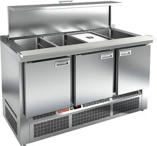 Стол для салатов Hicold SLE3-111GN с крышкой (+2+10), 3 дв, 1485х700х850мм, ниж.агрег. – купить в Краснодаре по цене завода