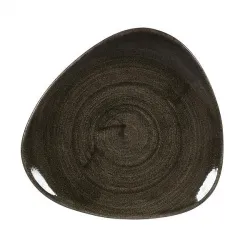 Купить тарелка мелкая треугольная 19,2см, без борта, stonecast patina, цвет iron black paibtr71 – цена от завода, доставка до двери | RuOborudovanie.ru