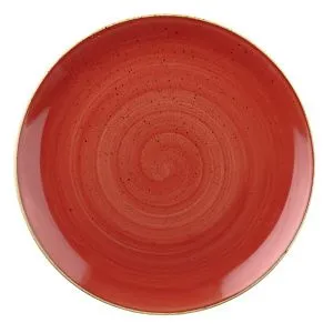 Тарелка мелкая 28,8СМ, без борта, Stonecast, цвет Berry Red Sbrsev111 – купить по цене завода