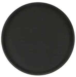 Поднос прорезиненный круглый 400х25 мм черный [1600CT Black] – купить в Краснодаре по цене завода