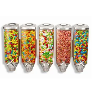 Диспенсер Rosseto Ez-Pro для сыпучих продуктов, пять емкостей по 3,8л, 66Х19,7СМ H38,1См, сталь/акри – купить в Краснодаре по цене завода