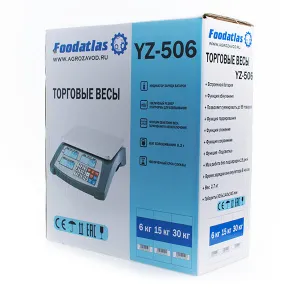 Весы торговые Foodatlas YZ-506 30кг/1гр – купить в Краснодаре по цене завода
