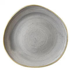 Купить тарелка мелкая "волна" 28,6см, без борта, stonecast, цвет peppercorn grey spgsog111 – цена от завода, доставка до двери | RuOborudovanie.ru