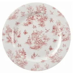 Купить тарелка мелкая 30,5см vintage prints, цвет cranberry toile tocvp111 – цена от завода, доставка до двери | RuOborudovanie.ru
