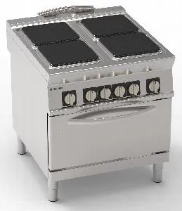 Плита 4 конфорочная 900 серии Tecnoinox Pf8E9 316037 – купить по цене завода