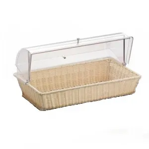Корзина для хлеба с крышкой Roll-Top, полиротанг, цвет бежевый 97150760 – купить по цене завода