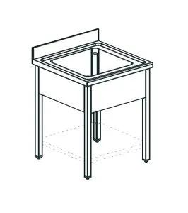 Ванна моечная Apach Chef Line Ls66-44Sh – купить по цене завода