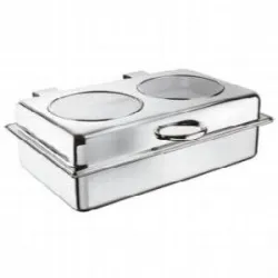 Купить чафинг-диш paderno 58172-54 с крышкой 10л, 57х47х18см, сталь в Краснодаре – цена завода, доставка до двери | RuOborudovanie.ru