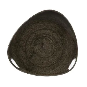 Тарелка мелкая треугольная 19,2СМ, без борта, Stonecast Patina, цвет Iron Black Paibtr71 – купить по цене завода