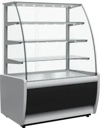 Купить витрина кондитерская полюс k70 vm 1,3-1 light 0011-9005 (вхсв-1,3д сarboma техно) 1801548p – цена от завода, доставка до двери | RuOborudovanie.ru