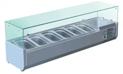 Купить витрина холодильная для ингредиентов 6хgn1/3 -150 мм koreco vrx 1500 395 wn в Краснодаре – цена завода, доставка до двери | RuOborudovanie.ru