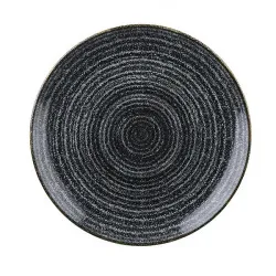 Купить тарелка мелкая 26см, без борта, цвет charcoal black, studio prints spcbev101 – цена от завода, доставка до двери | RuOborudovanie.ru